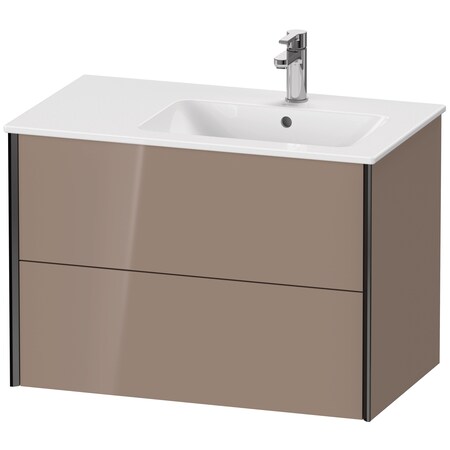 Duravit Xviu Wall-Mounted Vanity Unit Cappuccino High Gloss XV41590B286